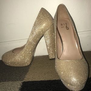 Gold Platform heels